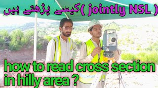 how to read jointly cross section  in field  road cross section in hilly area [upl. by Lianne]