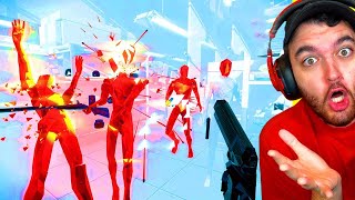 WORLD RECORD quotSUPERHOT VRquot SPEEDRUN W REAL LIFE JOHN WICK [upl. by Lanor595]