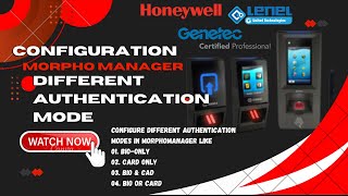 CONFIGURE MORPHO MANAGER amp DIFFERENT AUTHENTICATION MODES TO ACCESS DOORS  PART01 idemia morpho [upl. by Gierk]