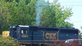 CSX SD403 Cold Start [upl. by Llennoc680]