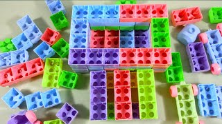 Satisfying DIY Shoes Rack  Playing Block Toys diy Blocks  Lego Block video [upl. by Nylzaj]