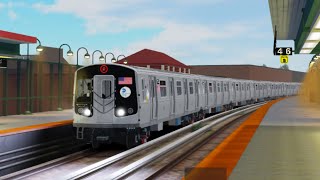 R179 A train Arrives and departs B98 street [upl. by Aurora820]