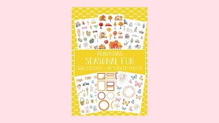 SEASONAL FUN  Planything Sticker book  Flip through [upl. by Sherborne]