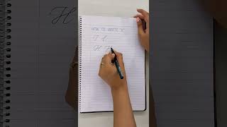 Cursive WritingEp15 How to Make quotHquotStep by Stepcalligraphycalligraphyforbeginners handwriting [upl. by Aynotal]