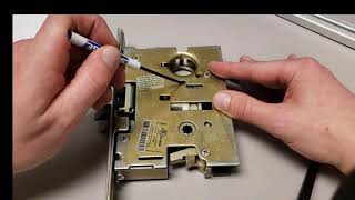 Mortise Lock to Conventional Door Handle Conversion and Installation [upl. by Edahs469]