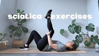 Sciatica Treatment Exercises at Home  Physiotherapy Exercise Class [upl. by Oigufer93]