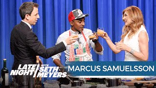 Connie Britton and Seth Make Fried Chicken with Marcus Samuelsson [upl. by Avivah234]