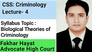 CSS Criminology Lecture 4 ll Biological Theories of Criminology [upl. by Ayikaz487]