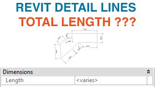 Detail lines total length  Revit tutorial [upl. by Kimbra]