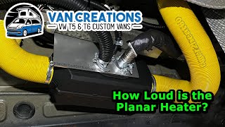 How Loud Is The Planar Diesel Heater VW Transporter T5 amp T6 [upl. by Ainatnas]