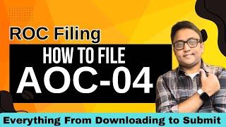 AOC 4 Form Filing  How to File AOC04 on MCA aoc [upl. by Airel]