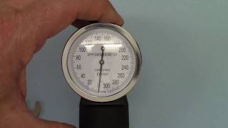 Sphygmomanometer set up How to set the Zero on an aneroid sphygmomanometer [upl. by Aronow]