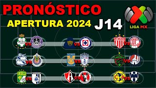 ⚽ El mejor PRONÓSTICO para la JORNADA 14 de la LIGA MX APERTURA 2024  Análisis  Predicción [upl. by Rodgers]