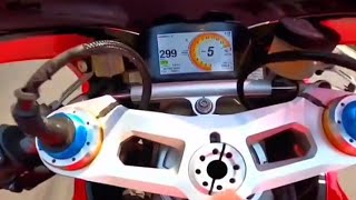 Ducati v4s top speed  1 2 3 4 5 6 gear challenge with launch [upl. by Amora]