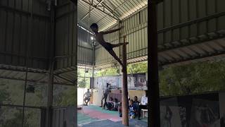 mallakhamb acrobatics calisthenics kheloindia trending youtubeshorts youtube shortvideo [upl. by Maillw]