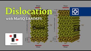 Materials Square Edge Dislocation Simulation for Nickel  LAMMPS [upl. by Paley892]