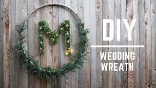 DIY WEDDING DECOR  GORGEOUS WEDDING WREATH [upl. by Asseneg]