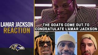 Legends Show Respect to Lamar Jackson After Second MVP  Baltimore Ravens [upl. by Ahtnamas153]