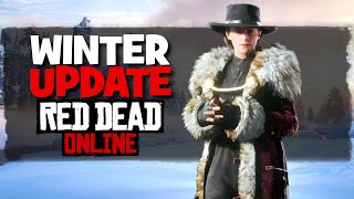 Snow and New Content Winter Update in Red Dead Online [upl. by Onairpic]