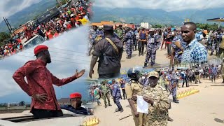 Akasatiro Police Egudde Mu Convoyi Ya Bobi Wine Ngagenda E Bundibugyo Laba Emiranga [upl. by Aizirk111]