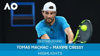 Tomas Machac v Maxime Cressy Highlights 2R  Australian Open 2022 [upl. by Berna]