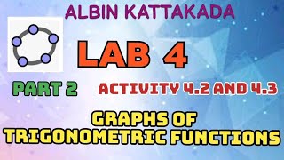 MATHS LAB CLASS LAB 4 PART 2 ACTIVITY 42 AND 43 GRAPHS OF TRIGONOMETRIC FUNCTIONS [upl. by Ameehsat463]