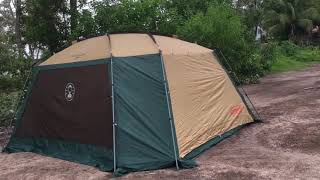 Coleman 3 Pole Screen Tarp Review By Camping with D4Camper [upl. by Asoj404]