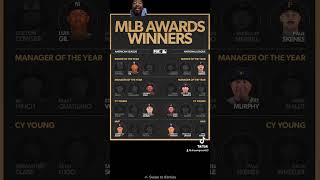 MLB season ending award winners ￼ [upl. by Yttak590]