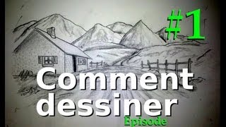 Comment dessiner Episode 1 Matériel paysages perspective [upl. by Ainafetse]