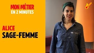 Sage femme  Mon métier en 2 minutes [upl. by Torrell]