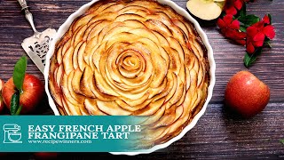 Easy French Apple Frangipane Crustless Tart [upl. by Cynera]