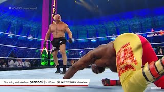 FULL MATCH  BROCK LESNAR VS BOBBY LASHLEY  WWE CROWN JEWEL 2022 [upl. by Esylla]