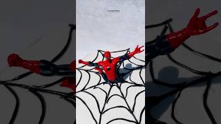 SPIDERMAN THEME DESIGN 🕸️🤩ShahinaAssainarspidermanthemecake redvelevet [upl. by Nyleimaj]