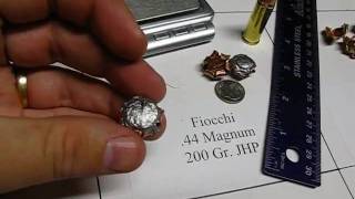 44 Magnum  Fiocchi 200 Gr JHP  Ammo Test [upl. by Llerrac914]