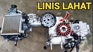 Engine Detailing and Parts Cleaning of Honda Click  Moto Arch [upl. by Holmann885]