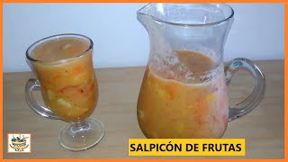 SALPICÓN DE FRUTAS  RECETA COLOMBIANA [upl. by Annirtak]