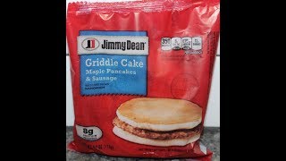 Jimmy Dean Griddle Cake Maple Pancakes amp Sausage Review [upl. by Terpstra101]