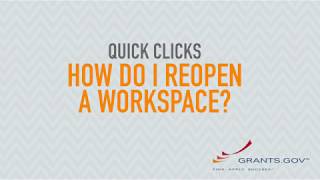 Quick Clicks How Do I Reopen a Workspace [upl. by Metsky]