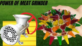 New Experiment  Colourfull jelly cone  Meat Grinder  new video  ASMR [upl. by Findley445]