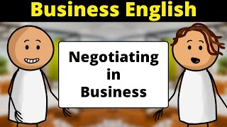 Learn Business English  Negotiating in Business English Conversation Practice [upl. by Epoh]