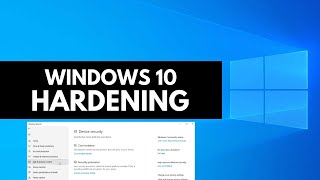 Windows 10 Hardening [upl. by Ramahs116]