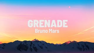 Bruno Mars  Grenade Lyrics [upl. by Aehsel]