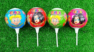 Satisfying Video  Unpacking Lollipops  TOYBOX  Candy ASMR [upl. by Esinel]