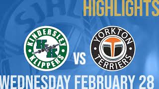 Kindersley Klippers  Yorkton Terriers Feb 28 2024 [upl. by Ainel]