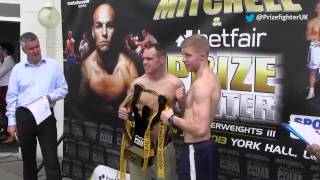 Prizefighter Light Welterweights III weighin [upl. by Ellerehs]