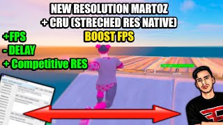 new resolución STRETCHED MARTOZ Fortnite Chapter 2 Remix ✅ ESTIRADA NATIVA FPS BOOST🔧 [upl. by Matronna]