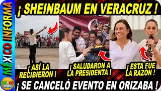 LA PRESIDENTA CANCELÓ EVENTO EN VERACRUZ MIRA LO QUE SUCEDIÓ SE REUNIÓ CON ROCÍO NAHLE [upl. by Kuehnel]