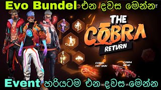 Evo බන්ඩල් එක එන දවස මෙන්න  ff upcoming evo bundel confirm date sinhala [upl. by Ehud]