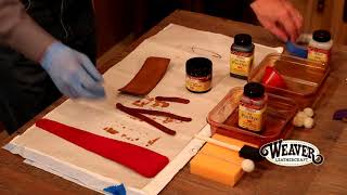 Making a Leather Bracelet Chapter 5 Adding Dye Antique and Top Coat [upl. by Emile]