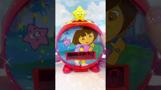 Dora The Explorer Kids Alarm Star Light Clock Setting The Time [upl. by Anerec]